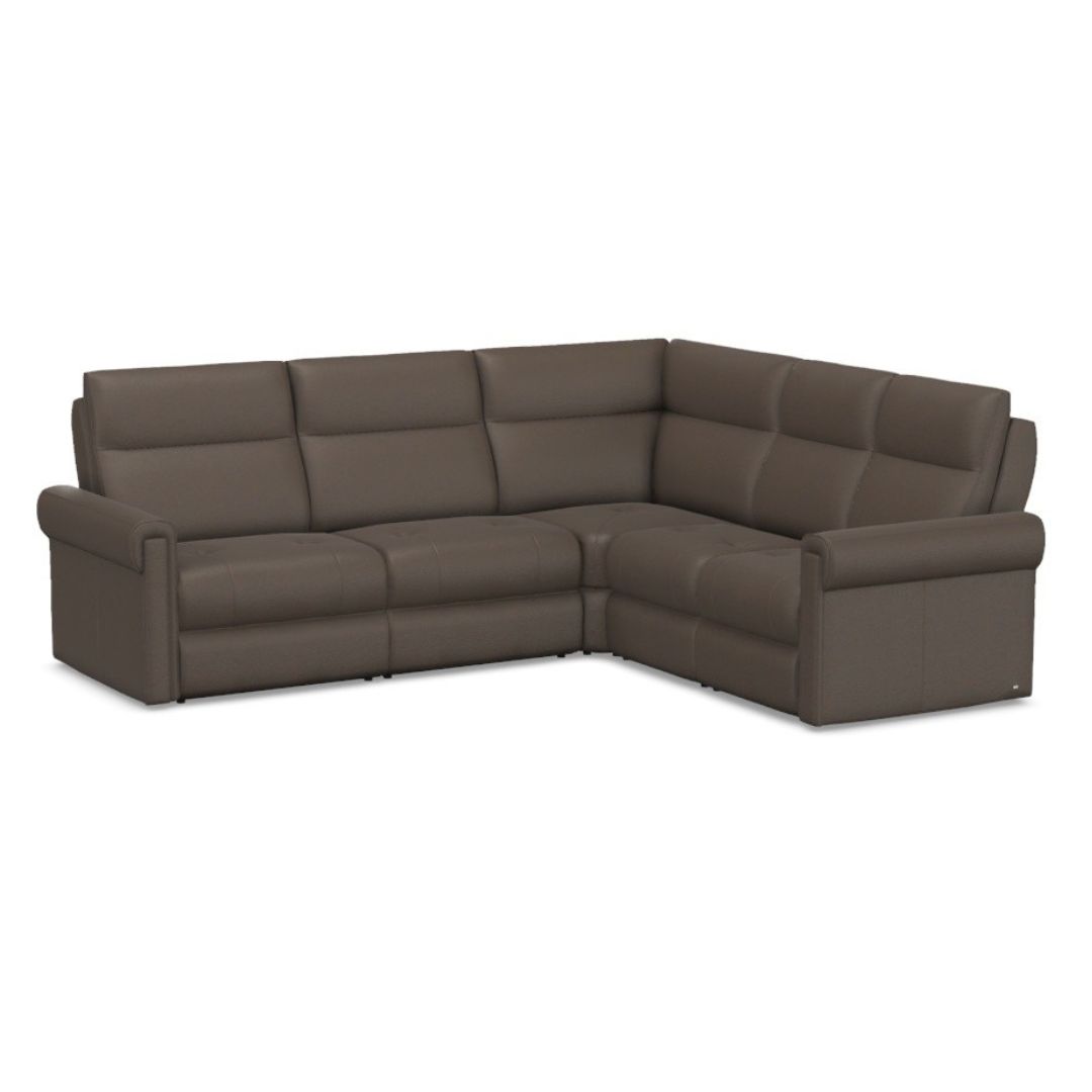 Elran 6000 w/ Console - Customizable Reclining Sectional - Image 2