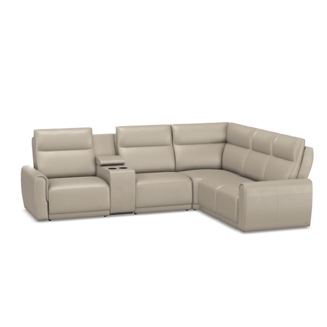 Elran 6000 w/ Console - Customizable Reclining Sectional