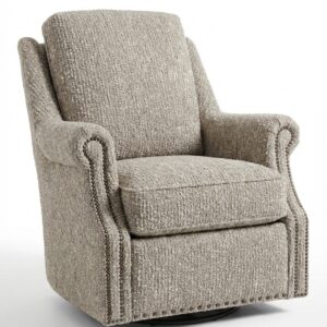 Smith Brothers 562-Customizable American made Fabric Swivel Chair