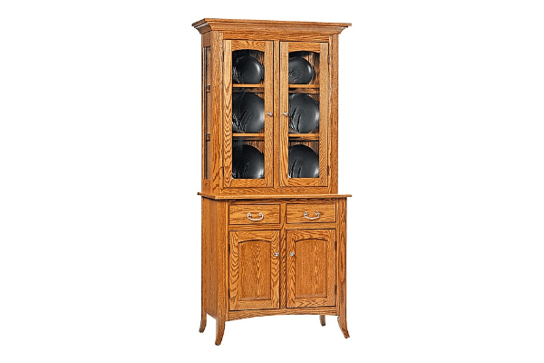 Amish Customizable 2 Door English Shaker China