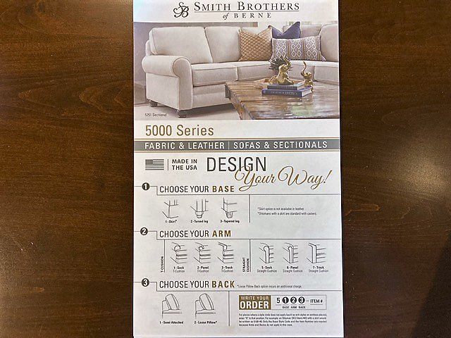 Smith Brothers 5000 - Build Your Own American made Sectional - Image 2