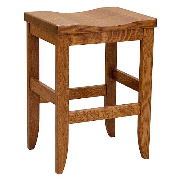Dining Solutions Jane - Customizable Amish made Backless Stool - Image 2