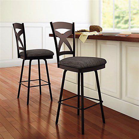 Amisco Marcus - Customizable Metal X back Stool - Image 2