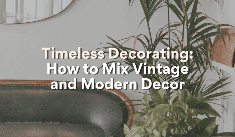 how to mix modern and vintage decor