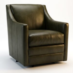 DƩcor Rest 2443 - Customizable Leather Swivel Chair