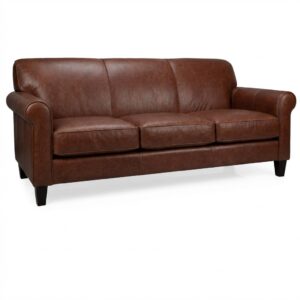 Decor Rest 2963 - Customizable Small Leather Sofa