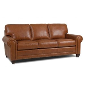 Smith Brothers 393 - Customizable American made Leather Sofa